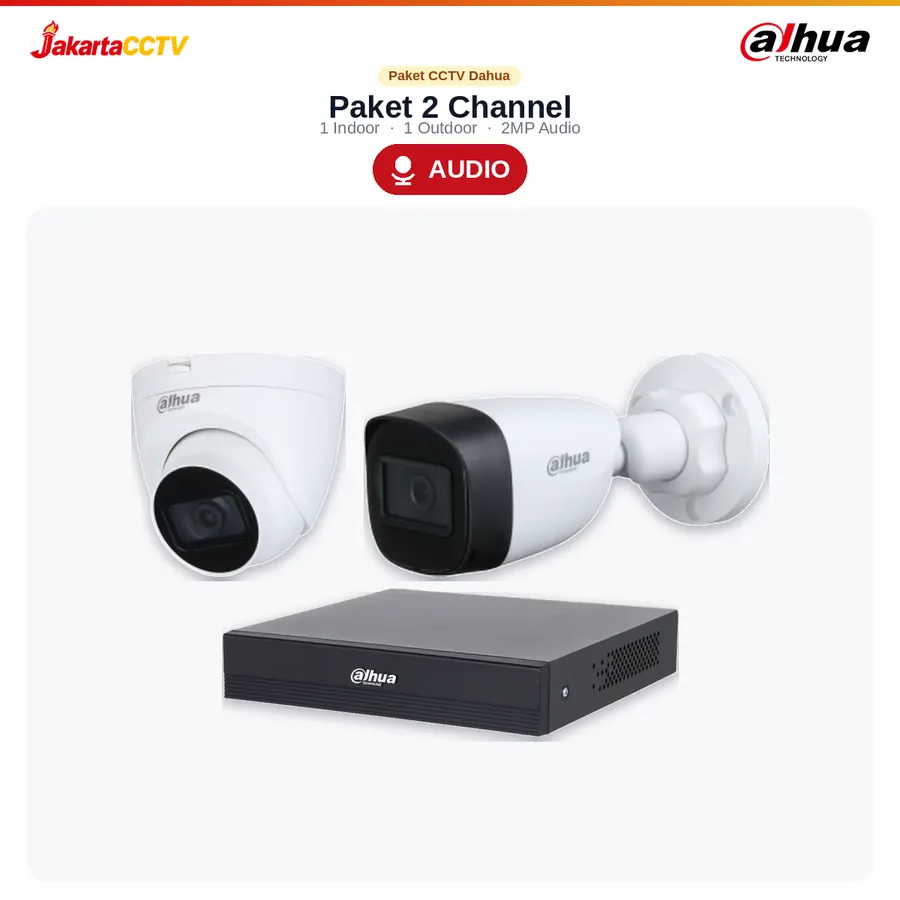Paket CCTV Dahua Audio 2 Channel