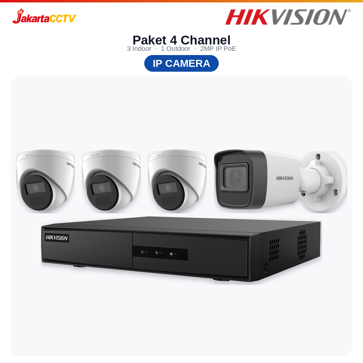 Paket CCTV Hikvision IP 4 Channel