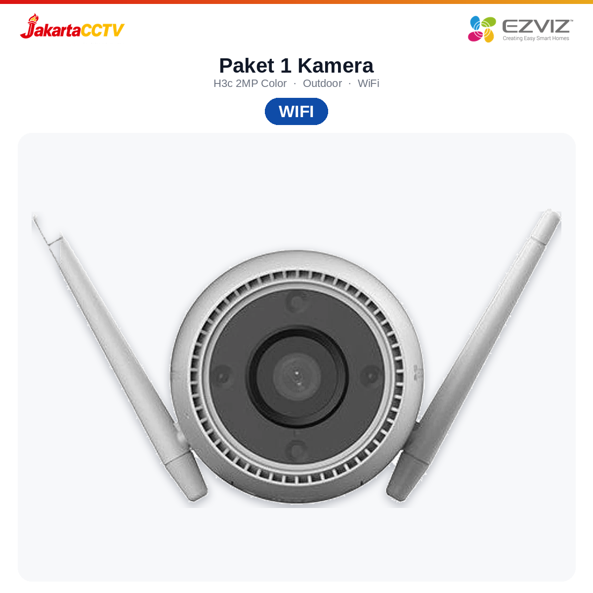 Paket CCTV Ezviz H3c 2MP Color