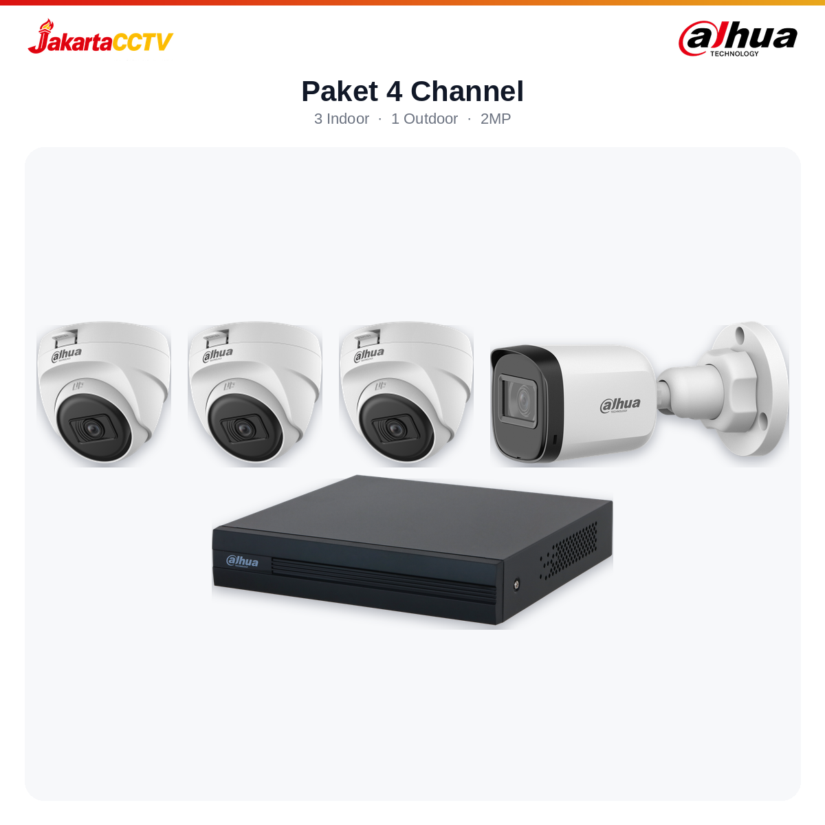 Paket CCTV Dahua 4 Channel