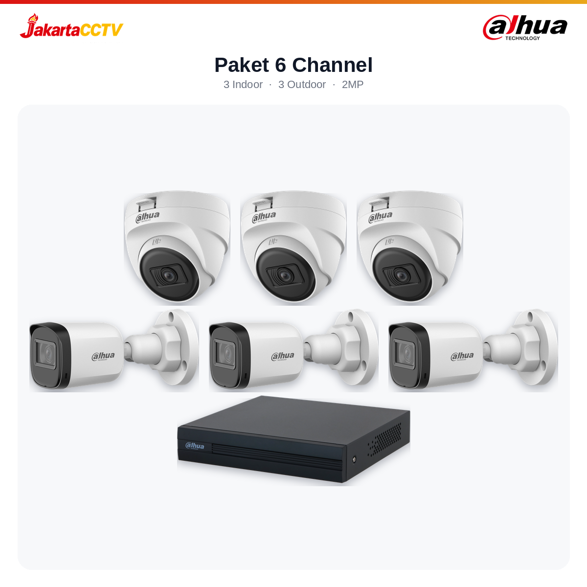 Paket CCTV Dahua 6 Channel