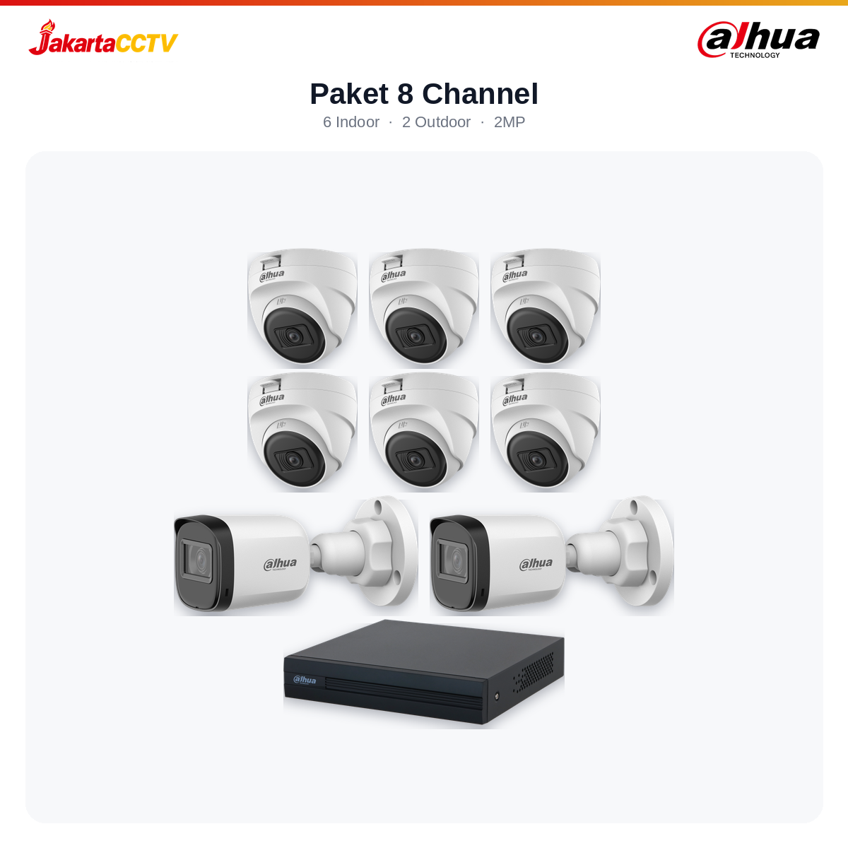Paket CCTV Dahua 8 Channel