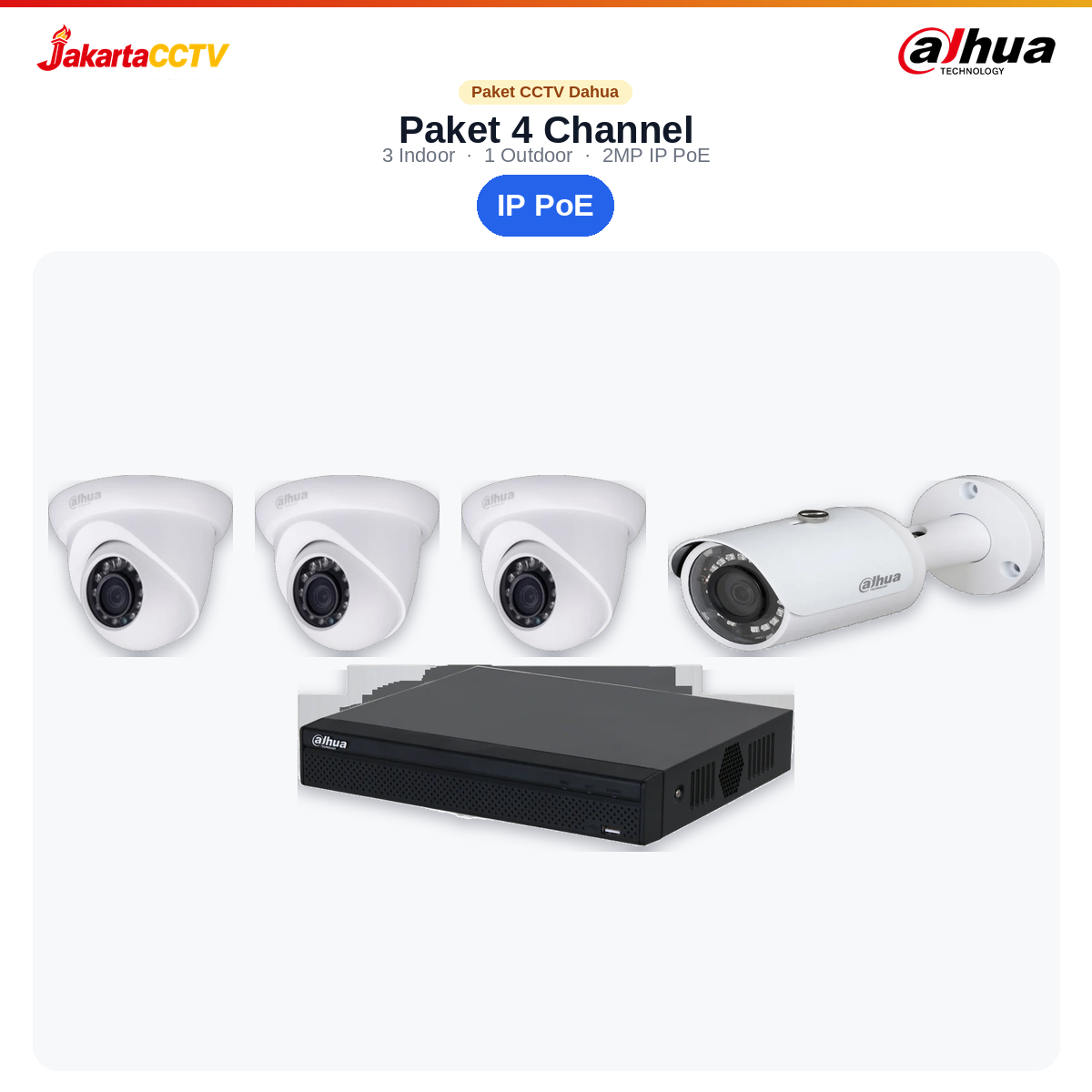 Paket CCTV Dahua IP 4 Channel