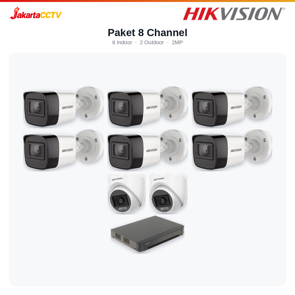 Paket CCTV Hikvision 8 Channel