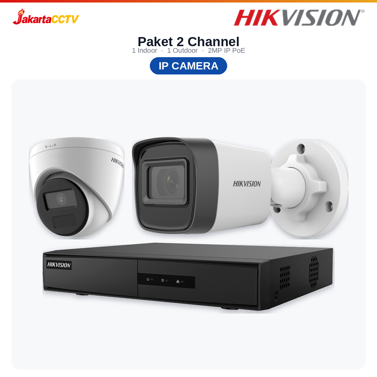 Paket CCTV Hikvision IP 2 Channel