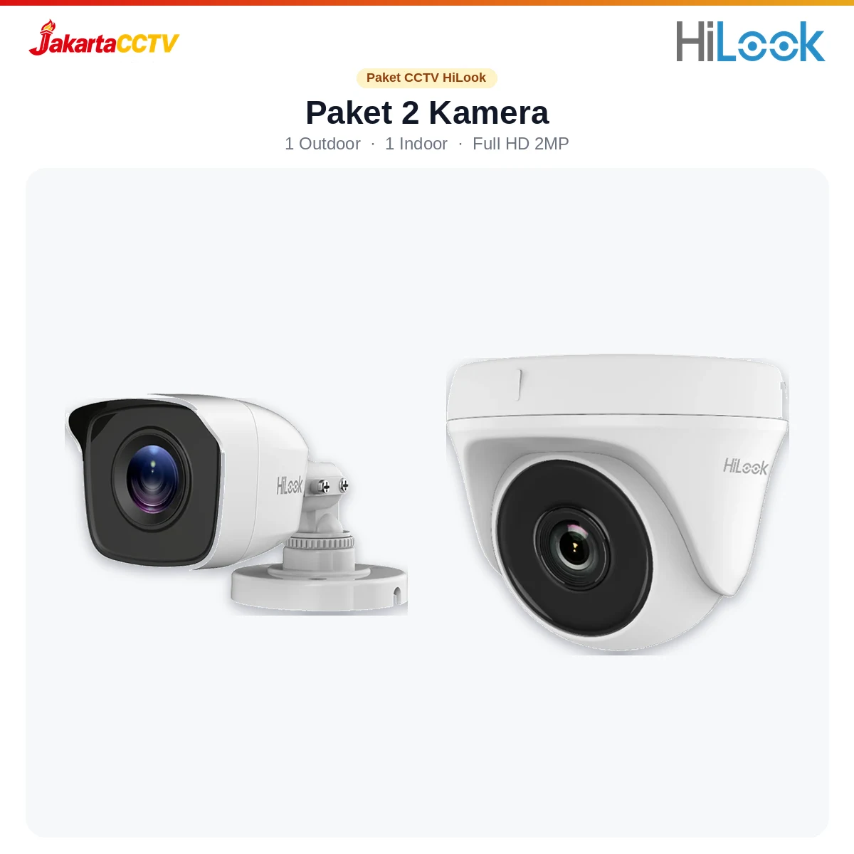 Paket CCTV HiLook 2 Kamera 2MP