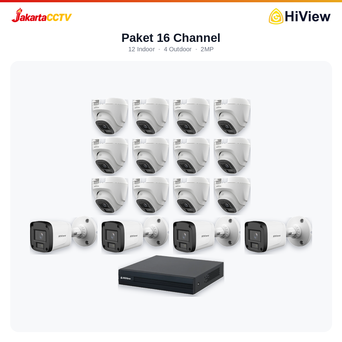 Paket CCTV HiView 16 Channel