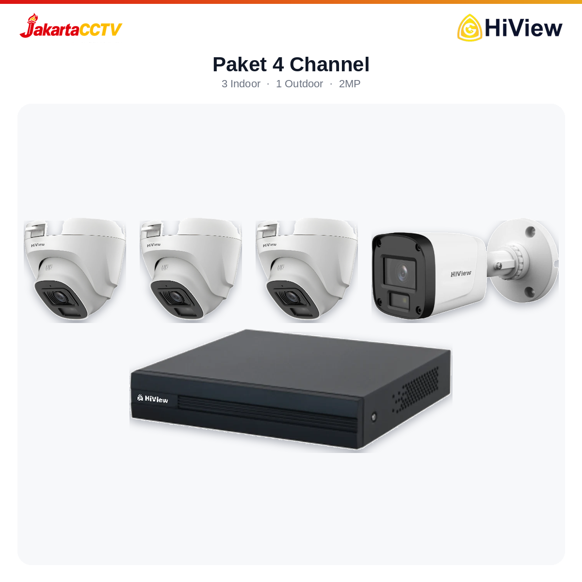 Paket CCTV HiView 4 Channel