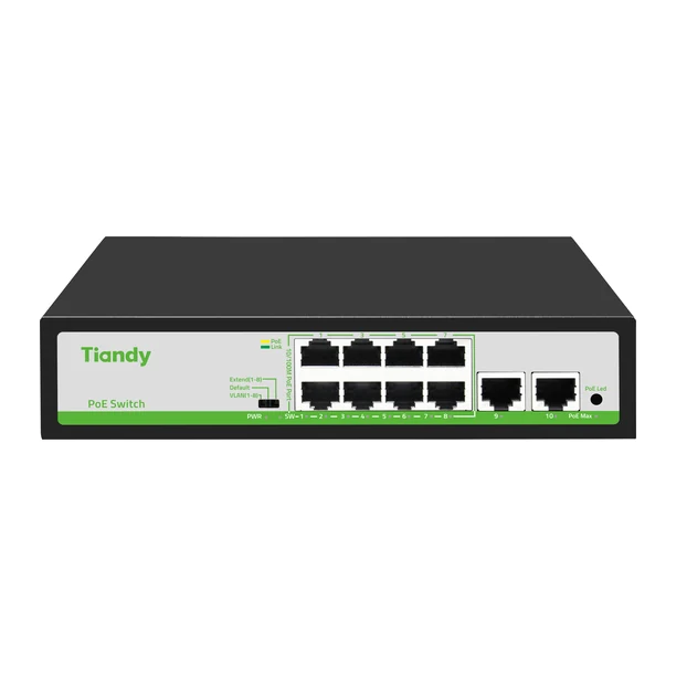 Tiandy TC-P3S010 F/0820/AT/90 PoE Switch 8 Port