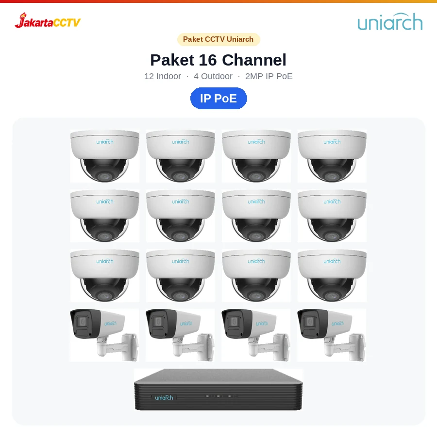 Paket CCTV Uniarch 16 Channel