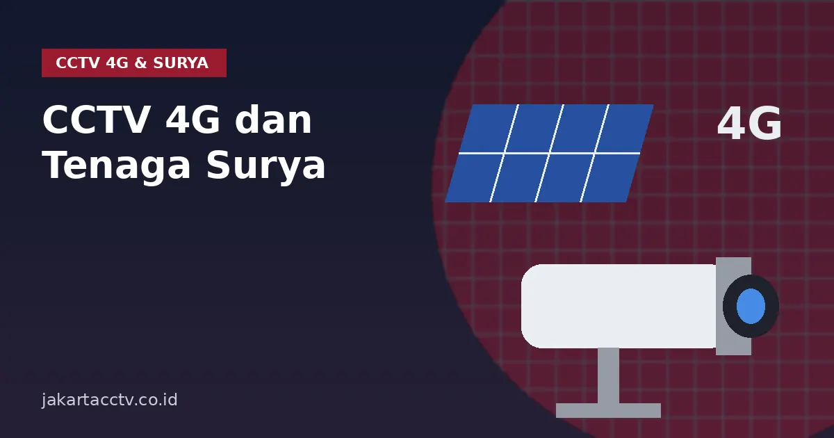 CCTV 4G dan Tenaga Surya: Solusi untuk Lokasi Tanpa Internet dan Listrik