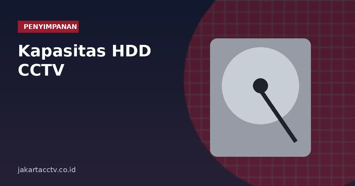 Kapasitas HDD CCTV: Berapa Hari Rekaman untuk 1 TB, 2 TB, dan 4 TB?