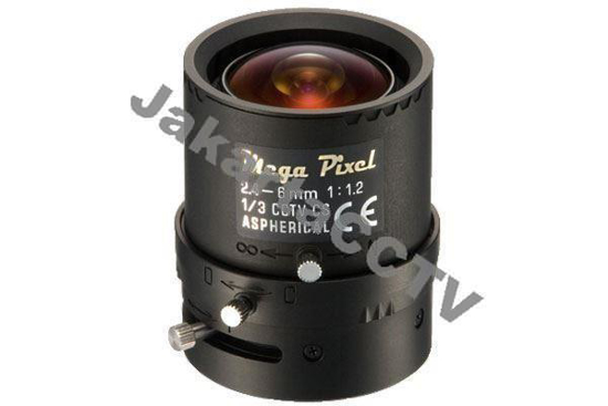 Gambar Axis Varifocal Megapixel Lens 2.4-6mm