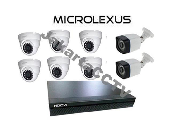 Gambar Paket Microlexus HDCVI 1MP 8CH