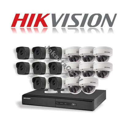 Gambar Paket CCTV Hikvision 16 Channel Network Camera 1.0 MP
