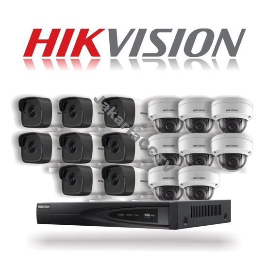 Gambar Paket CCTV Hikvision 16 Channel Network Camera 2.0 MP