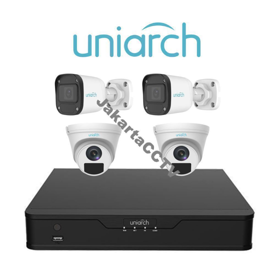 Gambar Paket CCTV Easy Combo Uniarch 4 Channel  2.0 MP