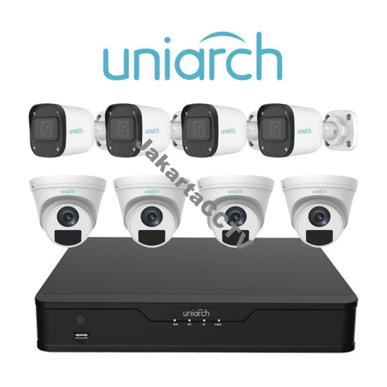 Gambar Paket CCTV Easy Combo Uniarch 8 Channel  2 MP